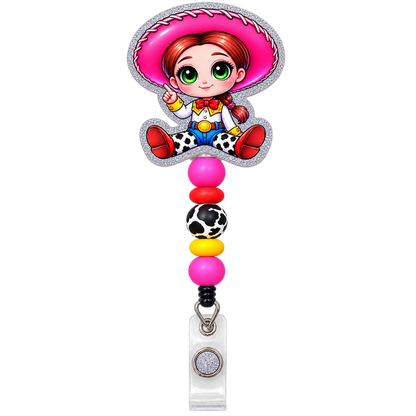 Howdy, Workday! | Cowgirl Interchangeable Badge Reel & Topper Set