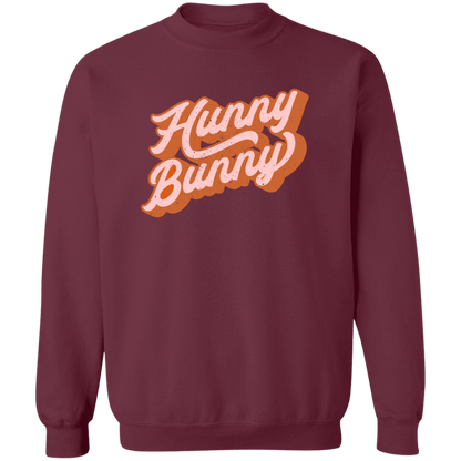 Hunny Bunny crewneck sweatshirt in Maroon