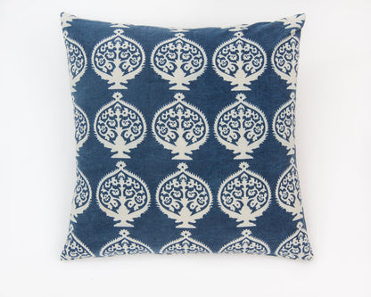 Indigo Bukhara Decorative Pillow