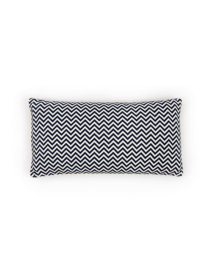 Indigo Chevron Decorative Pillow, no cording