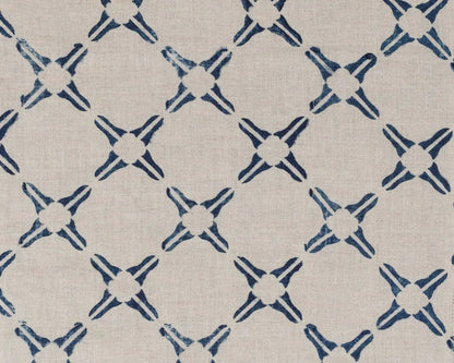 Indigo Hopscotch Linen Napkin Set