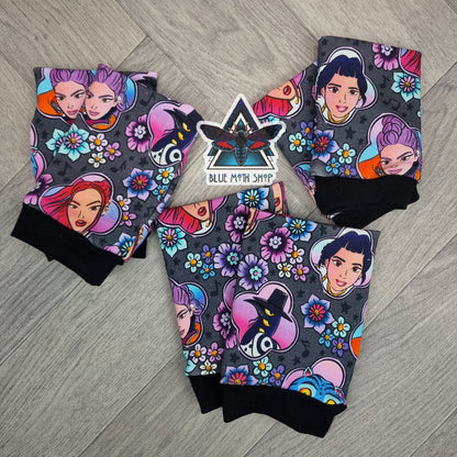 K pop Demon Hunters fingerless gloves
