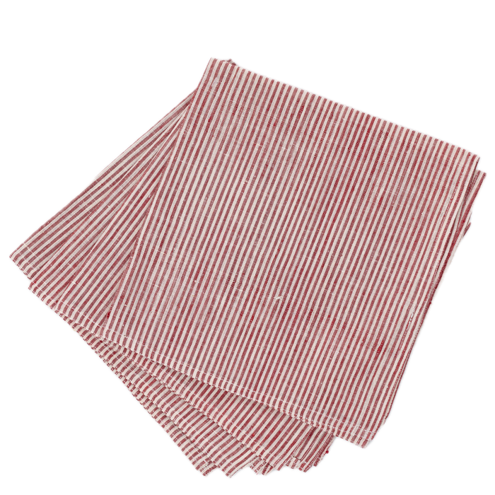 Khadi Red Stripe Napkins