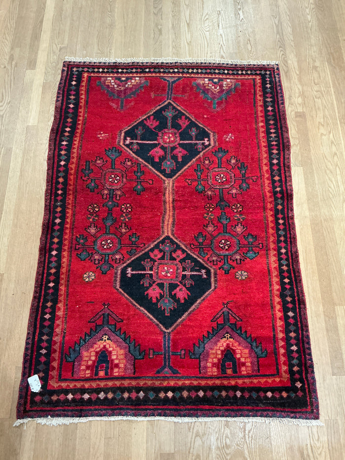 Kurdish Hamadan - 4'1” X 6'3”