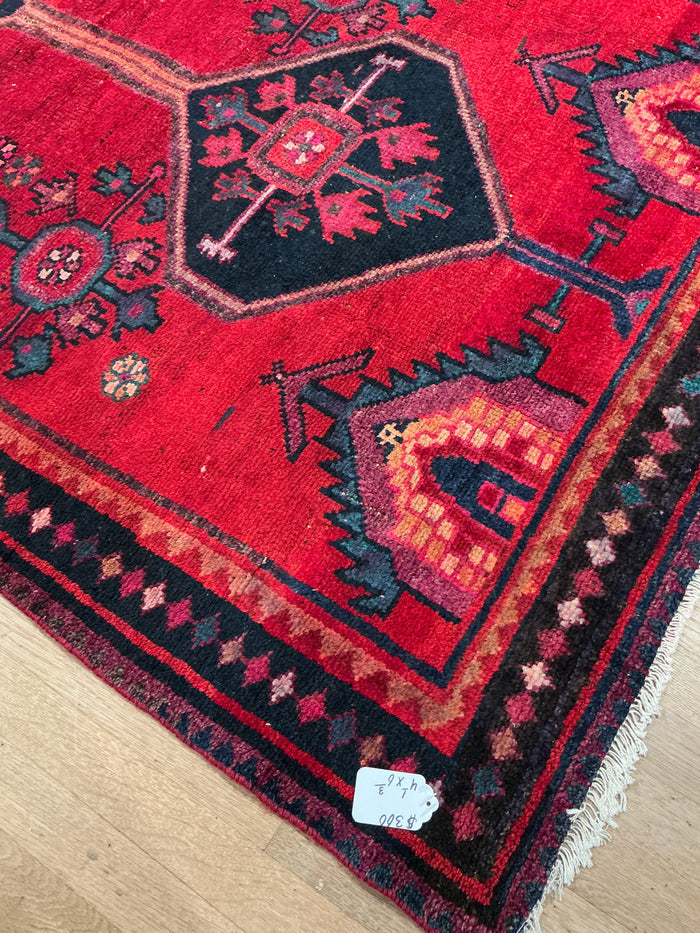 Kurdish Hamadan - 4'1” X 6'3”