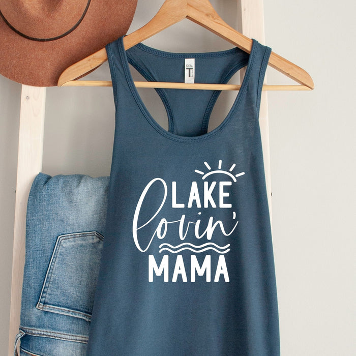Lake Lovin' Mama graphic tank top