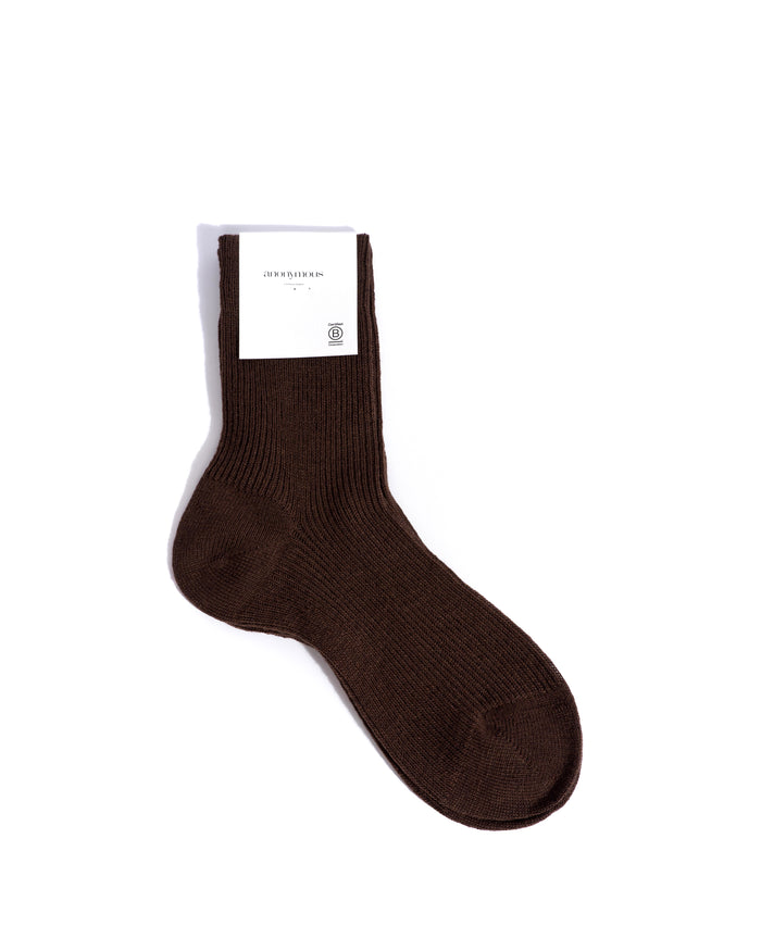 Lanai cashmere socks 70% wool 30% cashmere Chocolate - Anonymous Copenhagen Socks