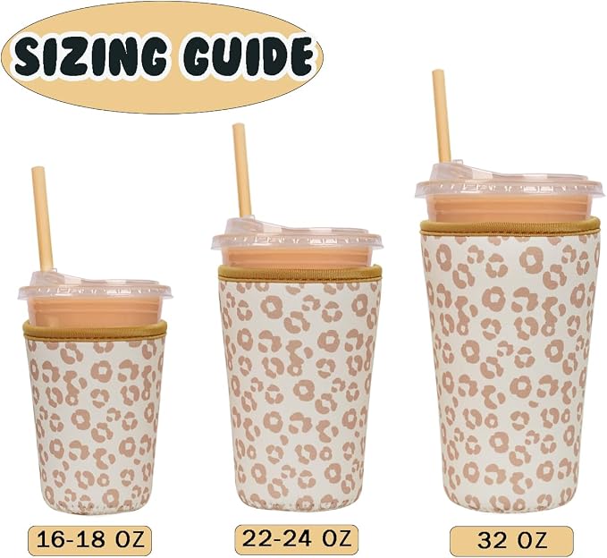 Leapord Print Cup Sleeve
