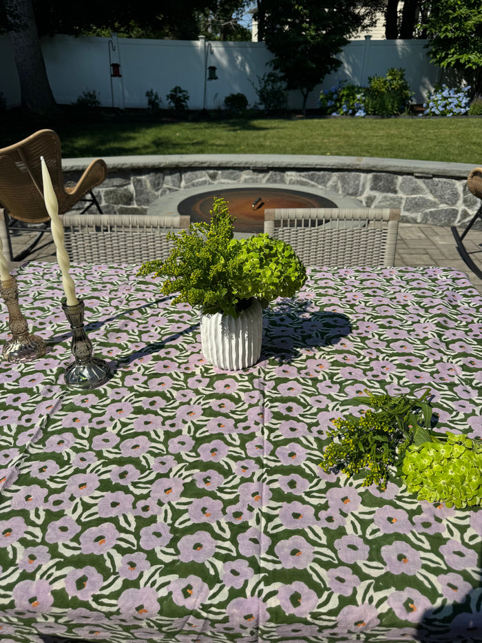 Les Coquelicots Floral Print Tablecloth