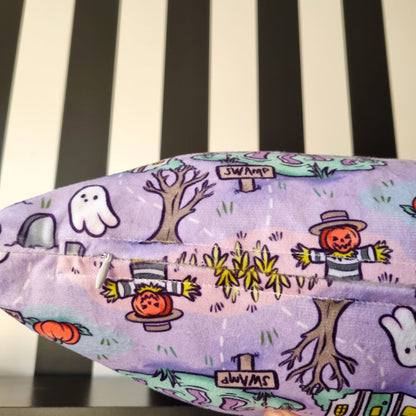 Lilac Pumpkin Patch Soft Cushion