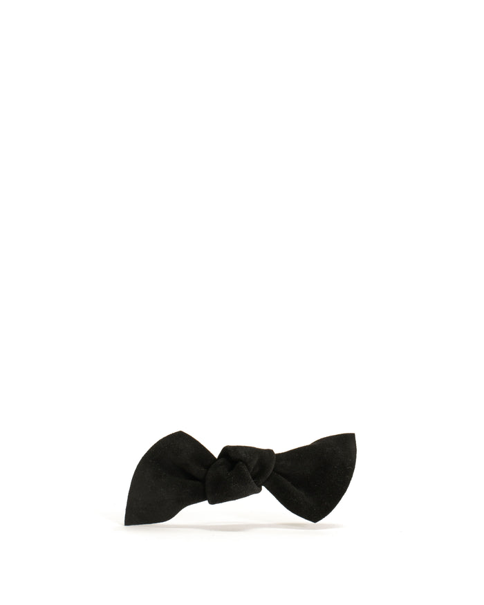 Linnie hair elastic grand bow Calf suede Black - Anonymous Copenhagen