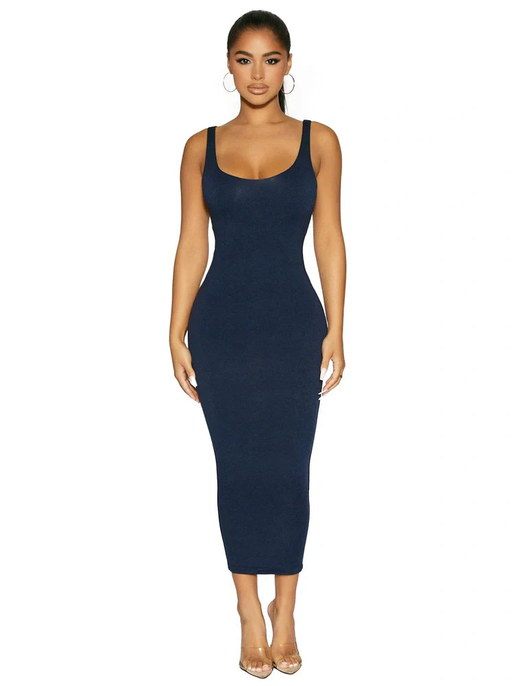 NW Sculpt Tank Midi Dress