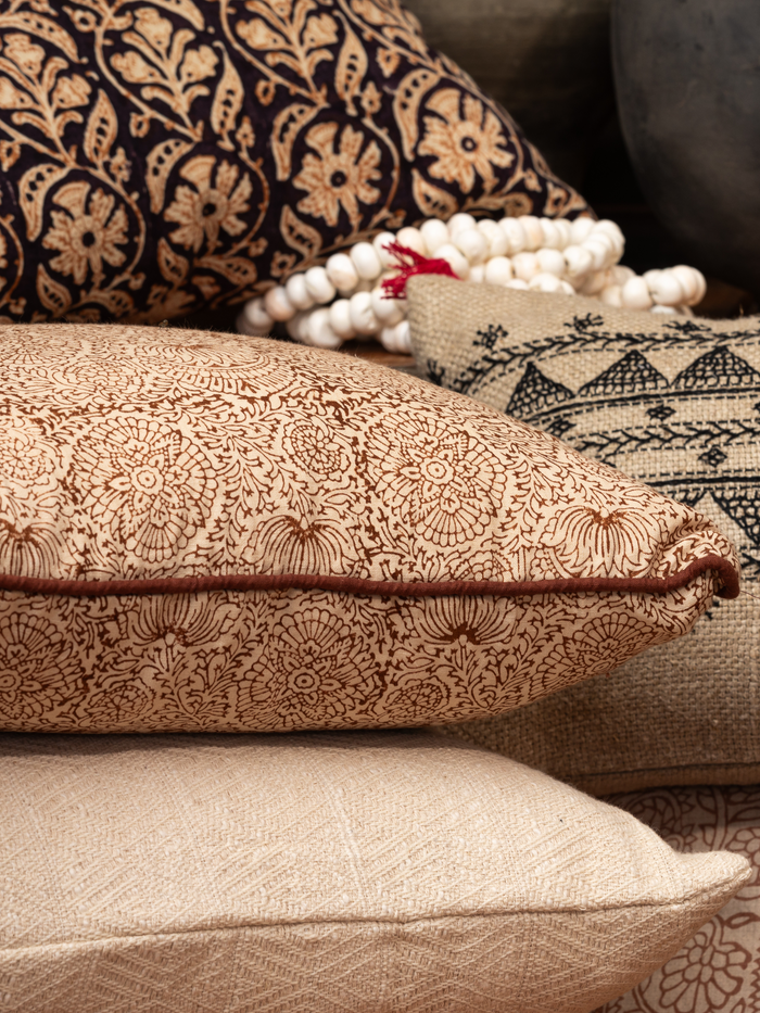 Lotus Clay Decorative Pillow Cover