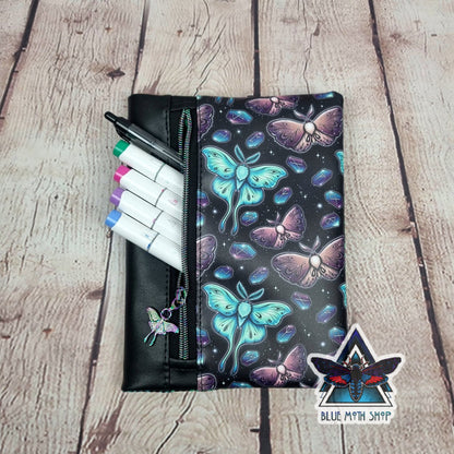 Lunar Moth Notebook with removable cover A5