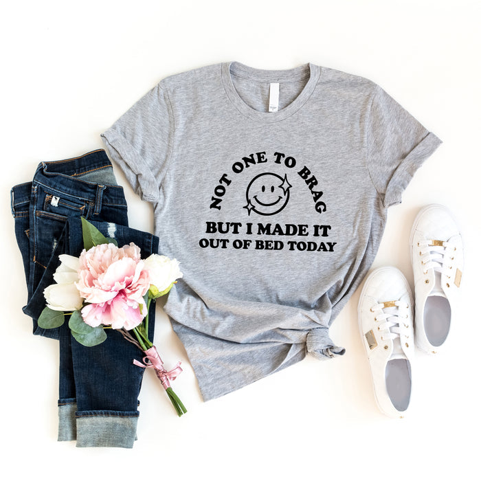 Made It Out Of Bed Today graphic t-shirt, product photo 4