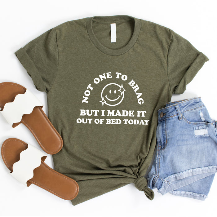 Made It Out Of Bed Today graphic t-shirt, product photo 5