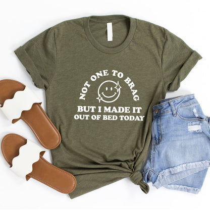 Made It Out Of Bed Today graphic t-shirt, product photo 5