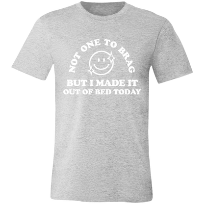 Made It Out Of Bed Today graphic t-shirt in Athletic Heather