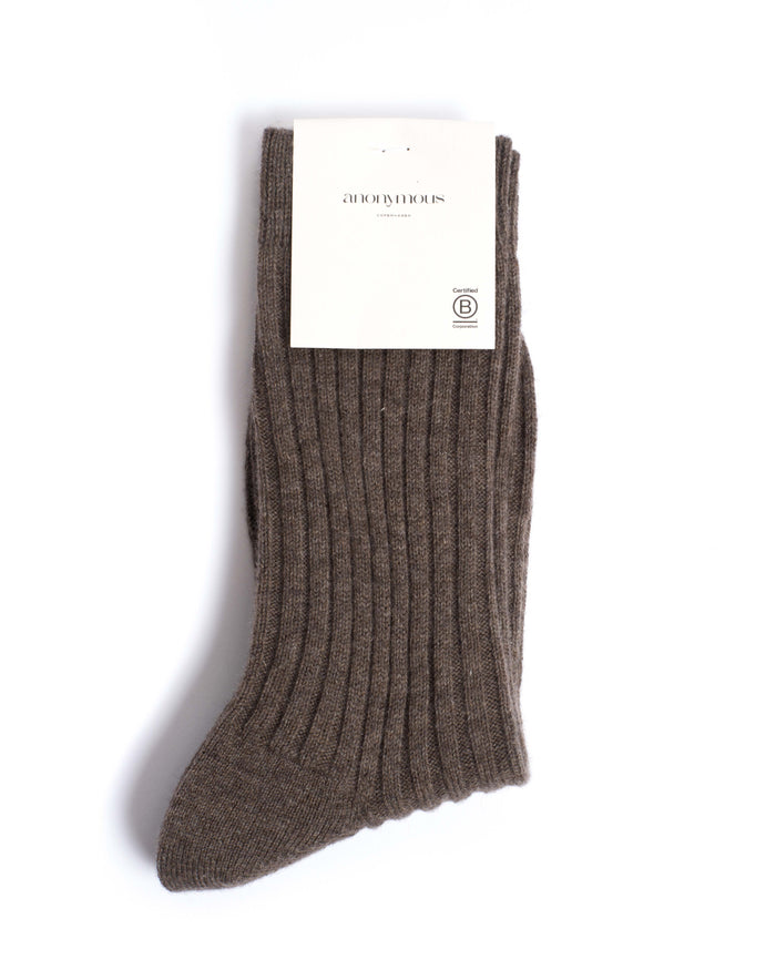 Magdai cashmere socks 100% cashmere (socks) Dark taupe - Anonymous Copenhagen