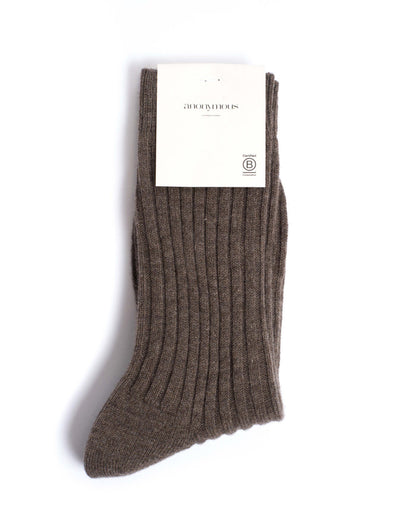 Magdai cashmere socks 100% cashmere (socks) Dark taupe - Anonymous Copenhagen