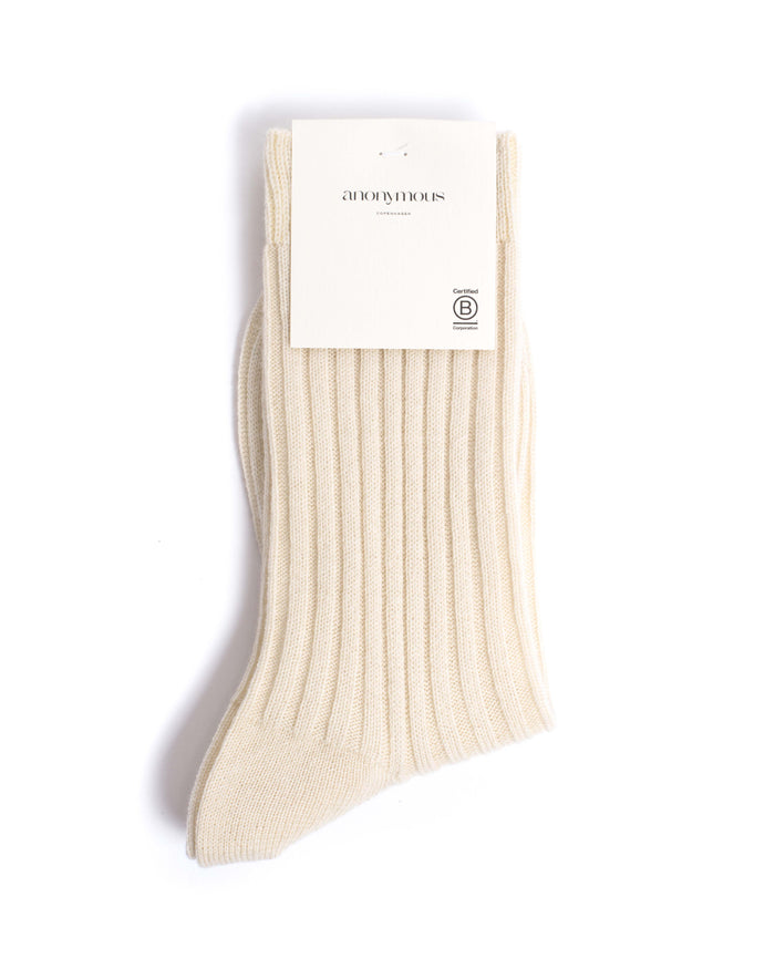 Magdai cashmere socks 100% cashmere (socks) Ivory - Anonymous Copenhagen