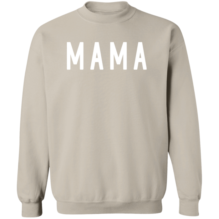 Mama Block crewneck sweatshirt in Sand