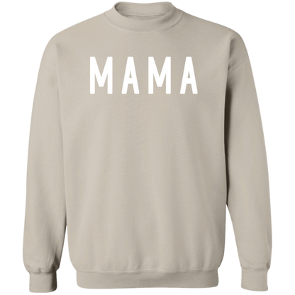 Mama Block crewneck sweatshirt in Sand