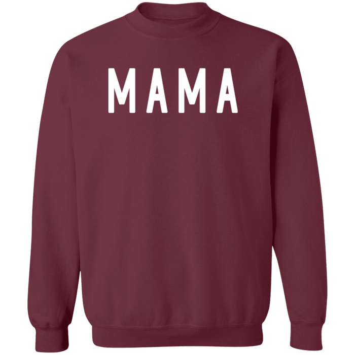 Mama Block crewneck sweatshirt in Maroon