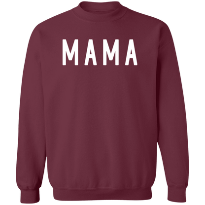 Mama Block crewneck sweatshirt in Maroon