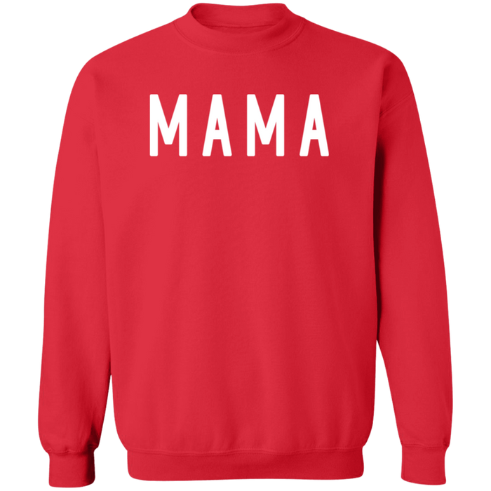 Mama Block crewneck sweatshirt in Red