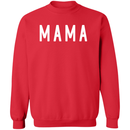 Mama Block crewneck sweatshirt in Red