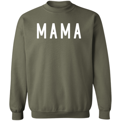 Mama Block crewneck sweatshirt in Military Green