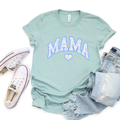Mama Floral Daisy T-Shirt (Blue), product photo 2
