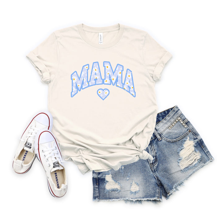 Mama Floral Daisy T-Shirt (Blue), product photo 3
