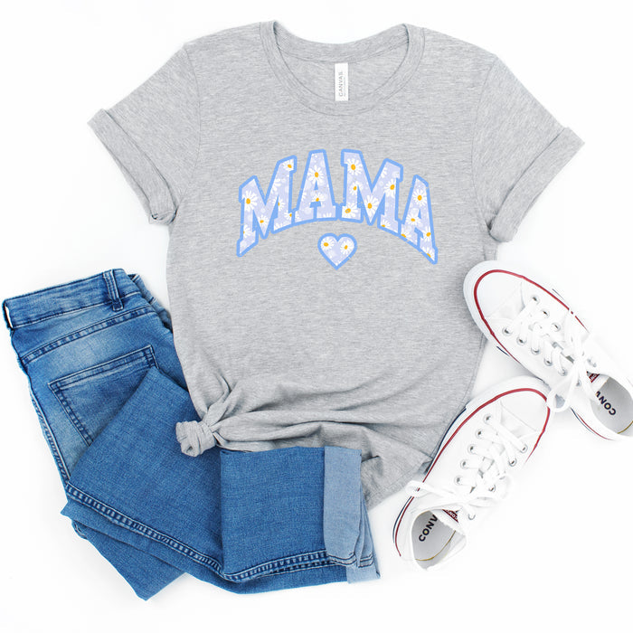 Mama Floral Daisy T-Shirt (Blue), product photo 4