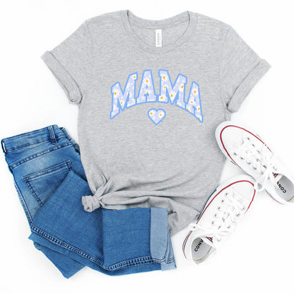 Mama Floral Daisy T-Shirt (Blue), product photo 4