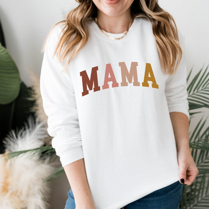Mama Neutral Color Block crewneck sweatshirt, product photo 3