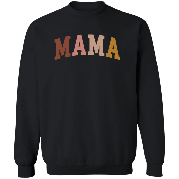 Mama Neutral Color Block crewneck sweatshirt in Black