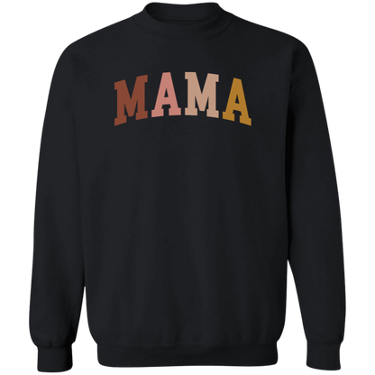 Mama Neutral Color Block crewneck sweatshirt in Black