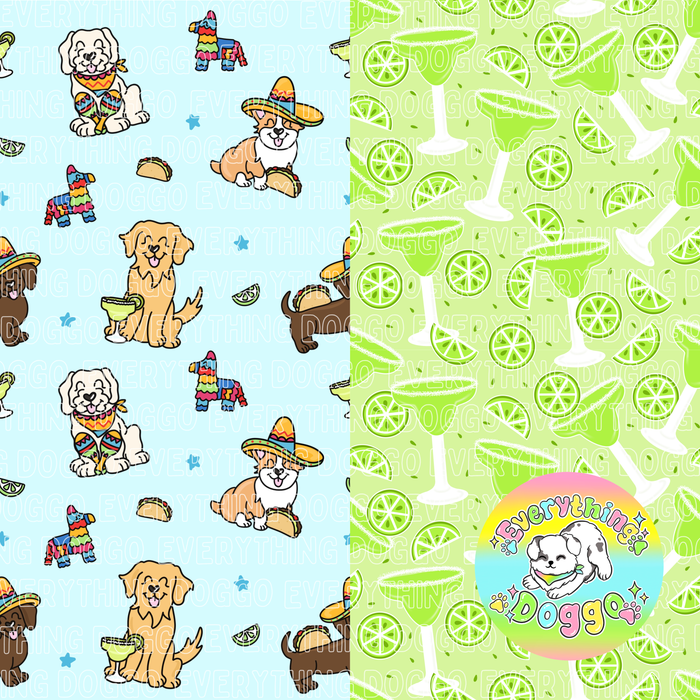 Margarita Pups - Bandana (Reversible)