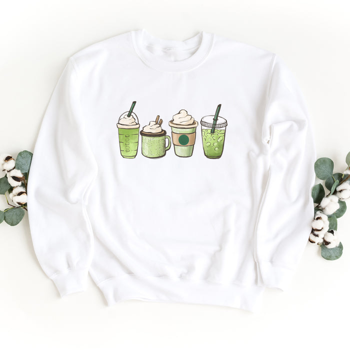 Matcha Addict crewneck sweatshirt, product photo 4