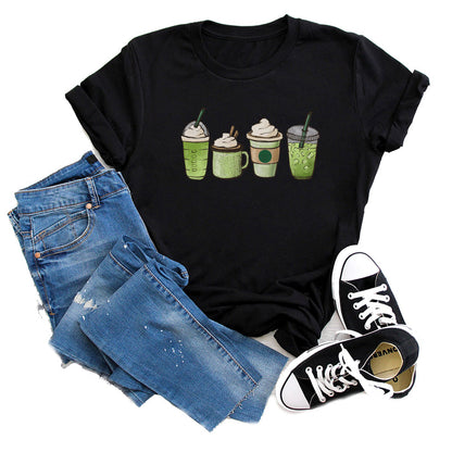 Matcha Addict graphic t-shirt