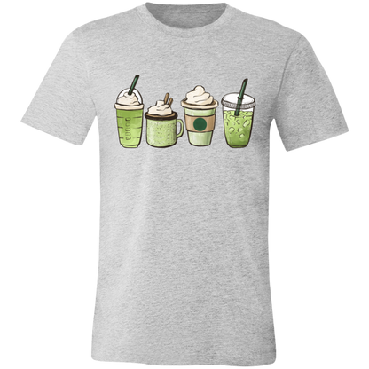 Matcha Addict graphic t-shirt in Athletic Heather