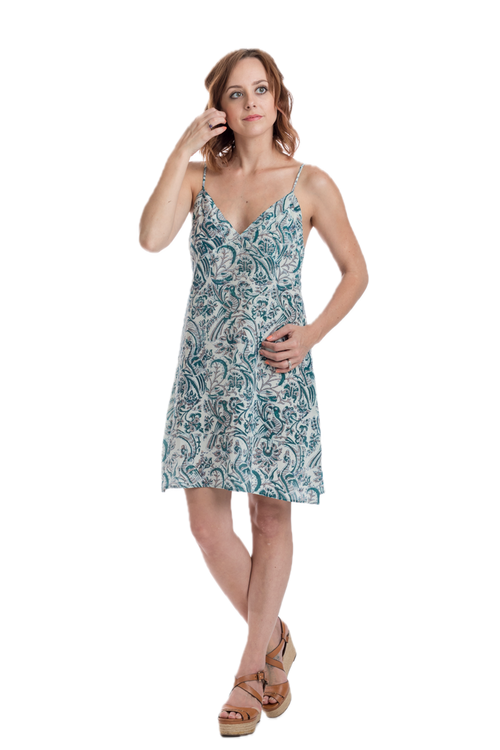 Mellia Turquoise Slip Dress