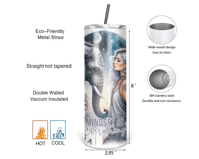 Mindset Is Everything | 20 oz Tumbler