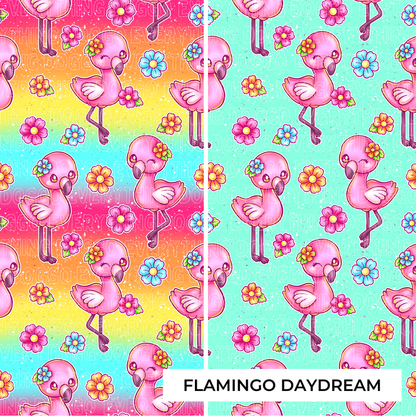 Single Snap - Curved Neckline Snap On / X-Small / Flamingo Daydream