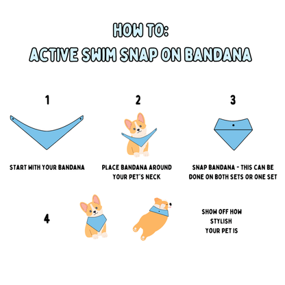 Model Collab - Active Swim Snap On Bandana