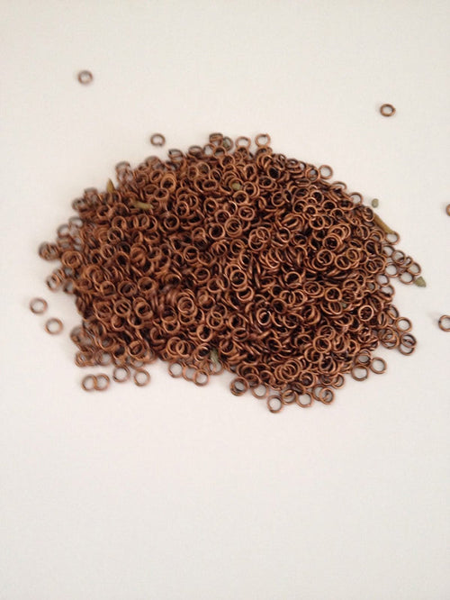 New! 2000 pcs Copper Tone Open Jump Rings 4mm Jewelry Item #23 Making Tools Supplies Hardware Findings