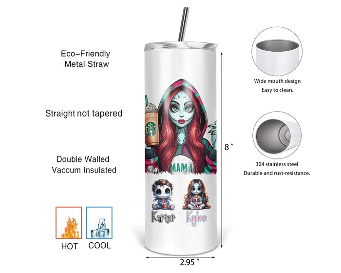 Nightmare Mama | Personalized 20 oz Tumbler