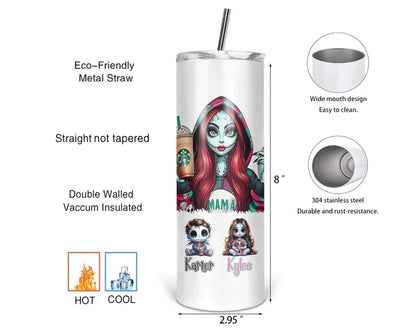 Nightmare Mama | Personalized 20 oz Tumbler